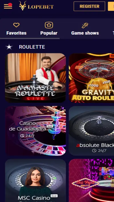 Mobile Roulette Gor Gaming